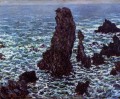 Las pirámides de Port Coton BelleIleenMer Claude Monet